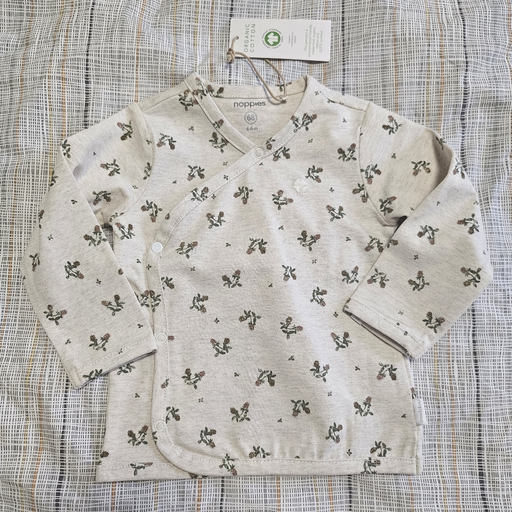 Noppies Organic Cotton Baby Top with Floral Print